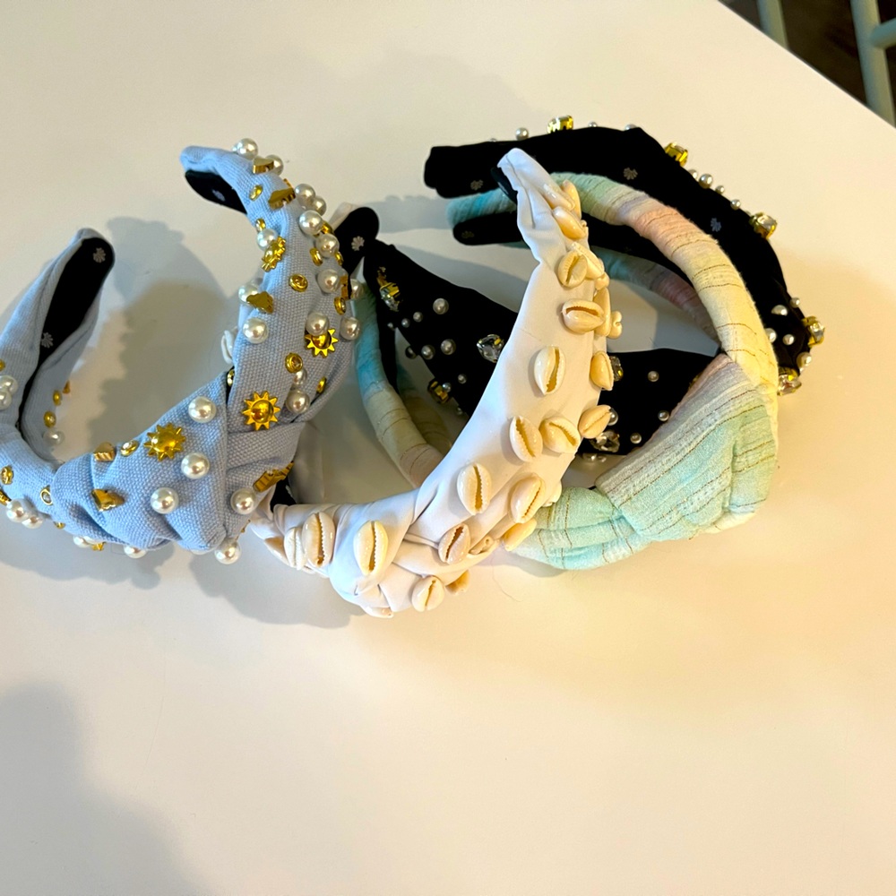 Set of four Lele Sadoughi  headbands